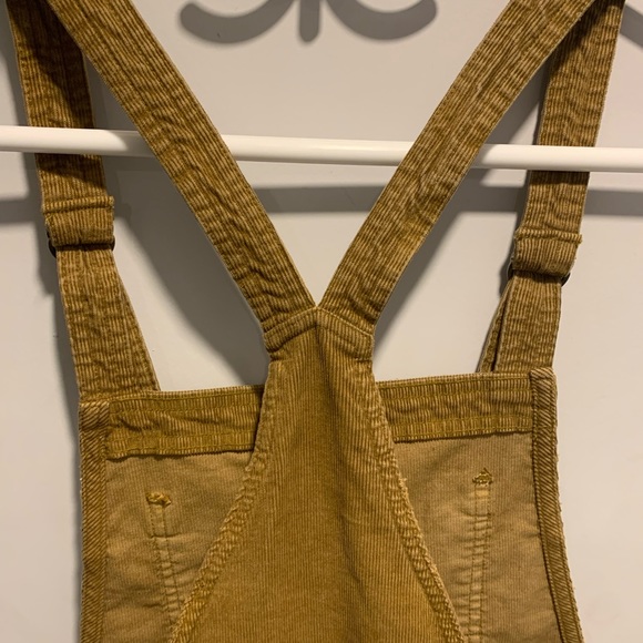 Aerie Corduroy Tan Overalls Size Medium - Picture 5 of 6